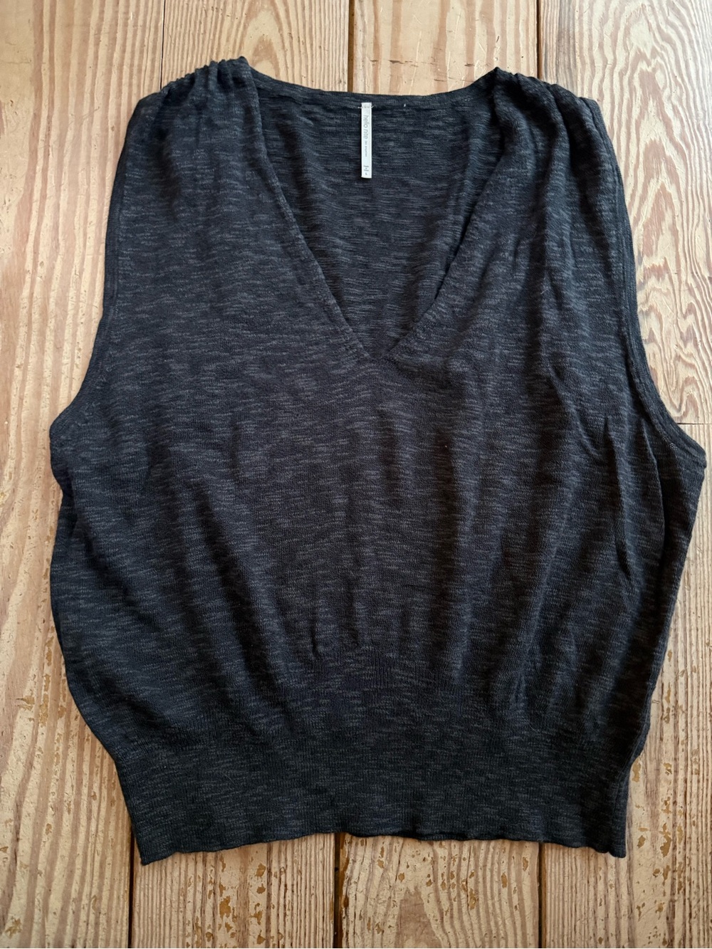 Hello Nite V-Neck Knit Vest Size L